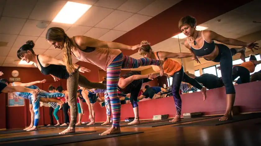 Yoga Teacher Training Students Practicing